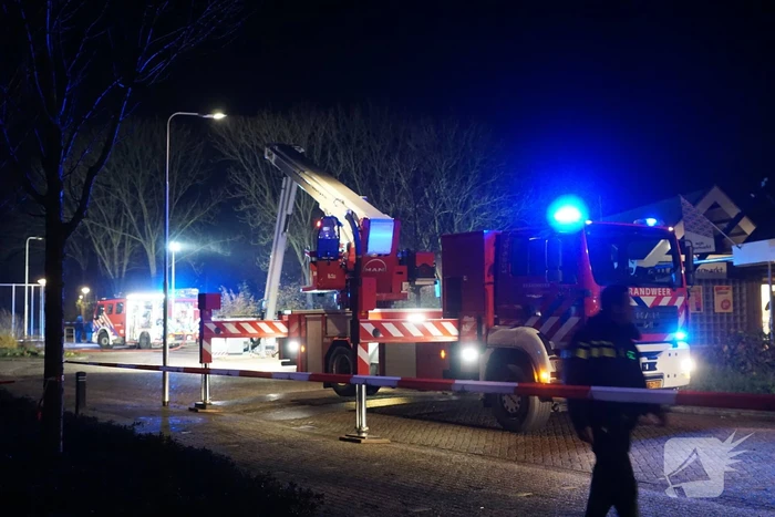 Brand in MCD supermarkt