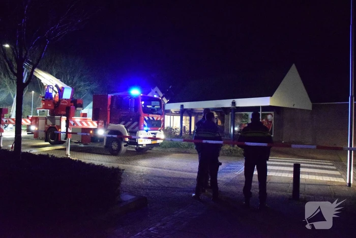 Brand in MCD supermarkt