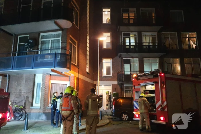 Rookontwikkeling bij brand in appartement