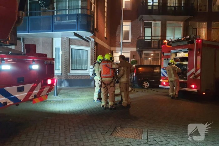 Rookontwikkeling bij brand in appartement