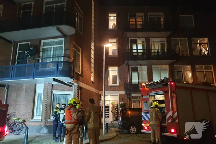 Rookontwikkeling bij brand in appartement