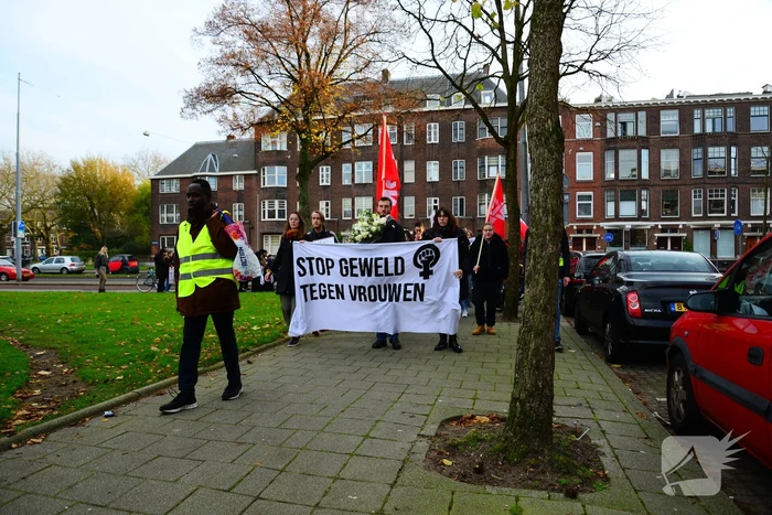 Demonstratie tegen vrouwen geweld