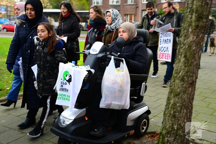 Demonstratie tegen vrouwen geweld