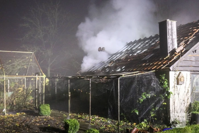 Schuurtje verwoest na brand