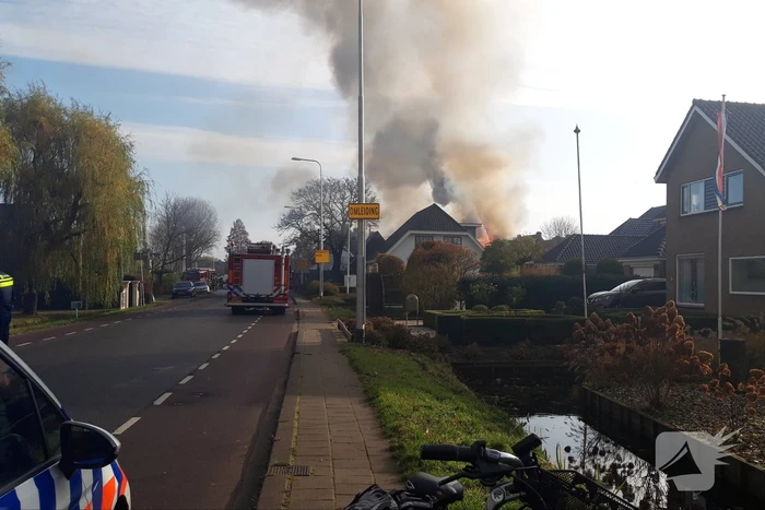 Grote brand in boerderij