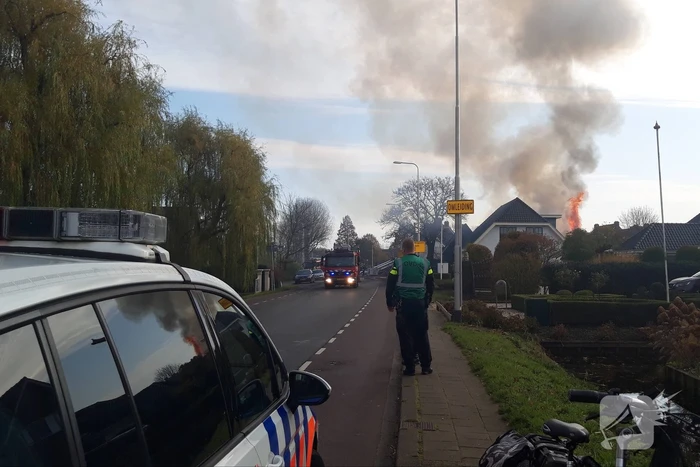 Grote brand in boerderij
