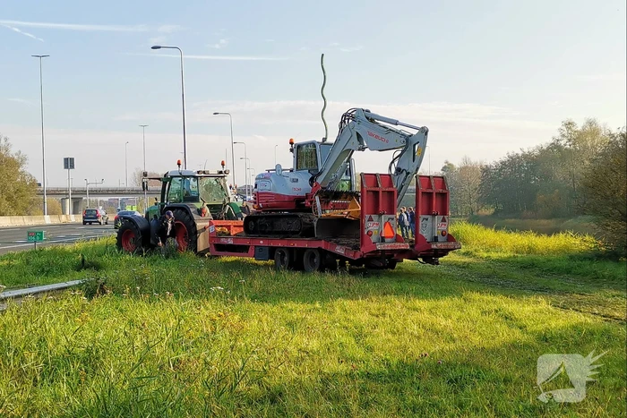 Boerenprotest knooppunt Maanderbroek