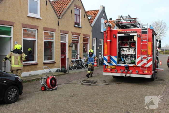 Gasleiding geraakt tijdens klussen in woning