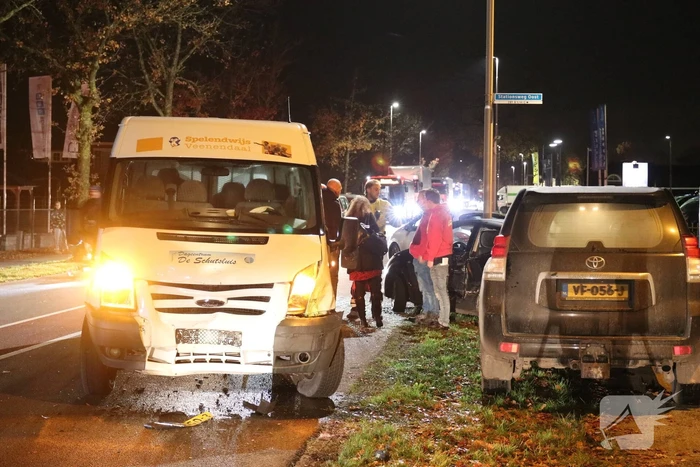 Meerdere voertuigen betrokken bij aanrijding