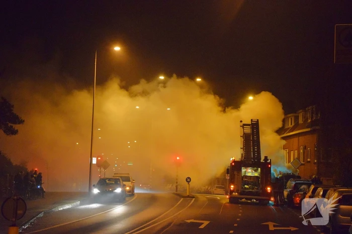 Flinke rookontwikkeling bij containerbrand