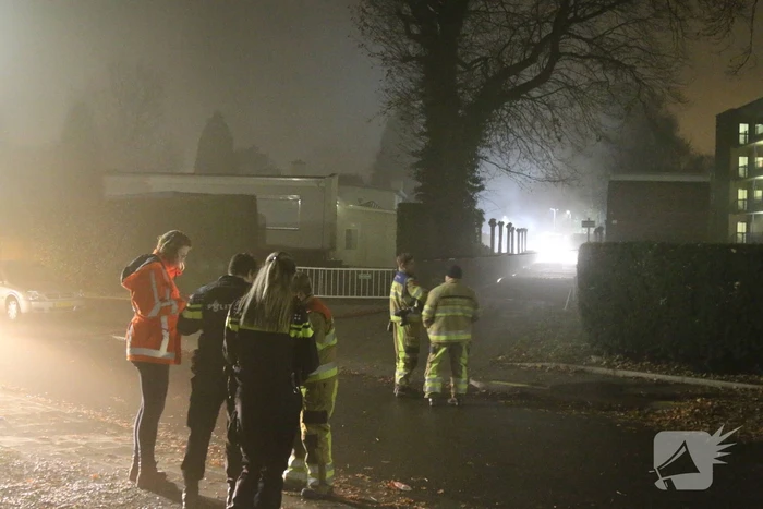 Flinke rookontwikkeling bij brand in garagebox