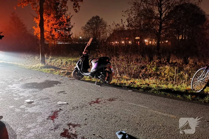 Fietser en brommerrijder gewond na botsing