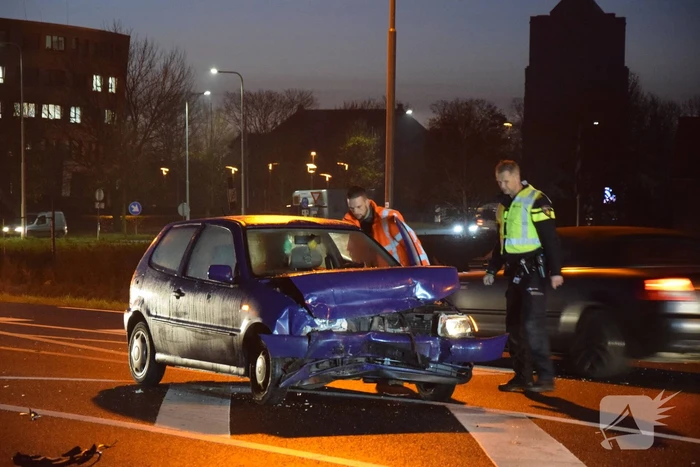 Veel schade bij frontale botsing