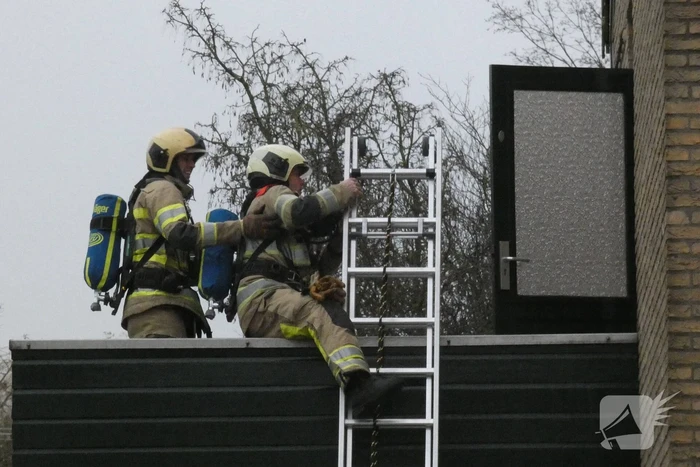 Smeulend materiaal in wasdroger zorgt voor inzet brandweer