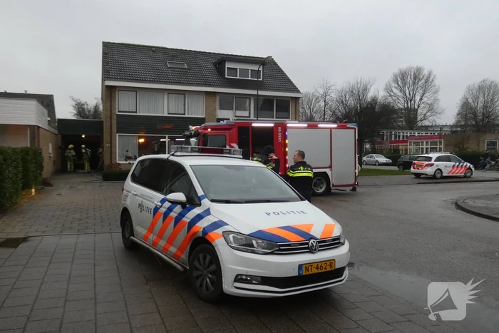 Smeulend materiaal in wasdroger zorgt voor inzet brandweer
