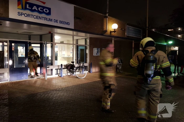 Brandlucht in Laco sportcentrum