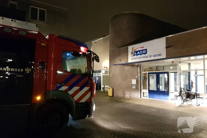 Brandlucht in Laco sportcentrum