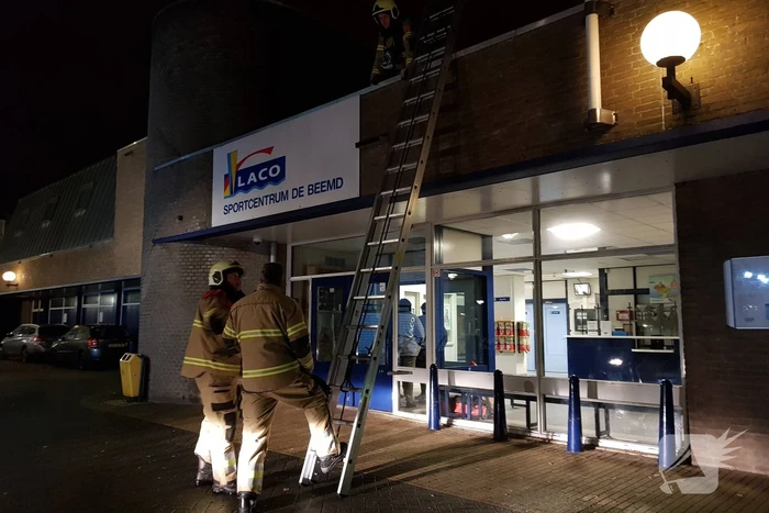 Brandlucht in Laco sportcentrum