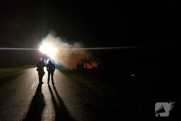 Chalet volledig verwoest door brand