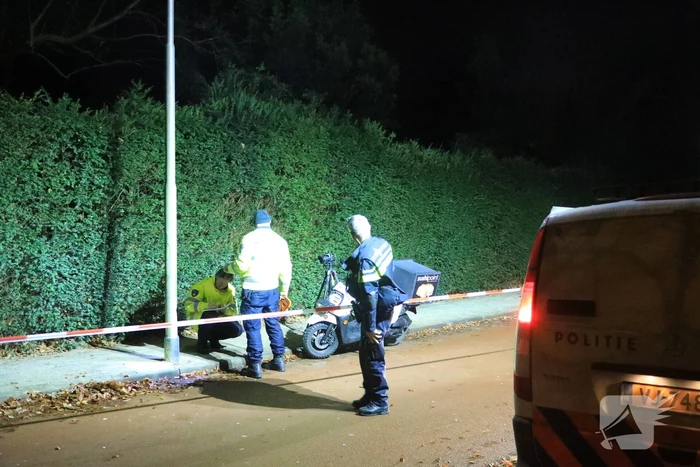 Maaltijdbezorger gewond bij eenzijdig ongeval