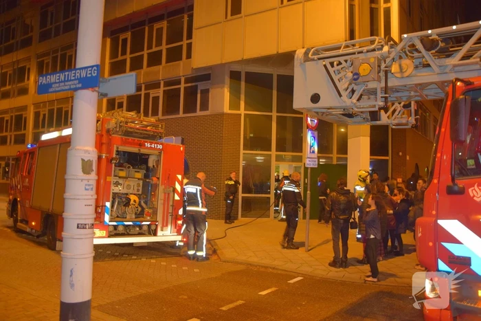 Studentenpand ontruimt na brand op kamer