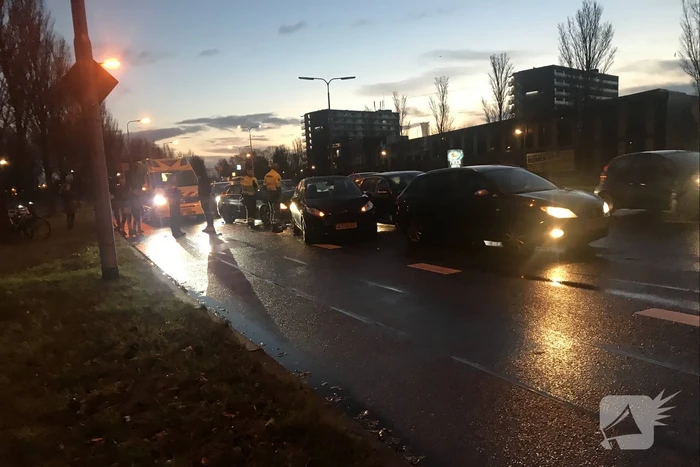 Vier auto's betrokken bij aanrijding