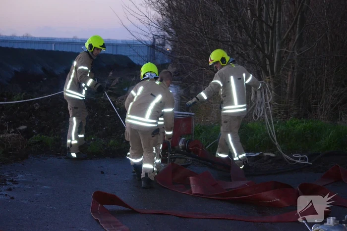 Brand in composthoop lastig te blussen