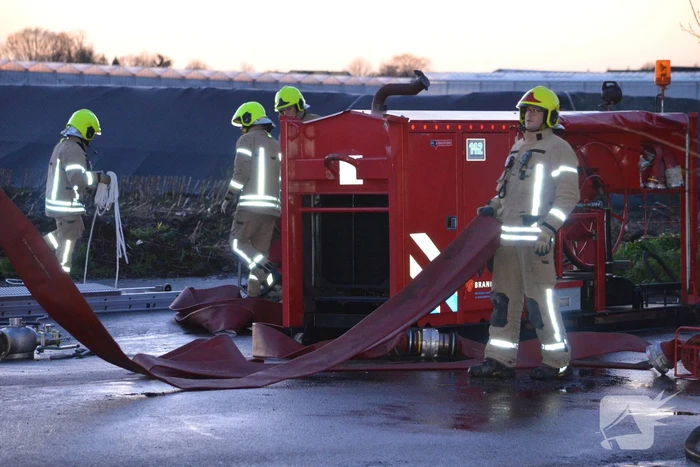 Brand in composthoop lastig te blussen