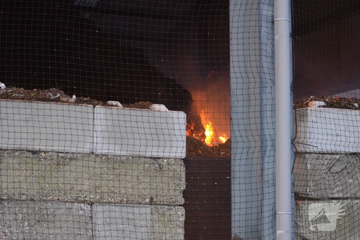 Brand in composthoop lastig te blussen