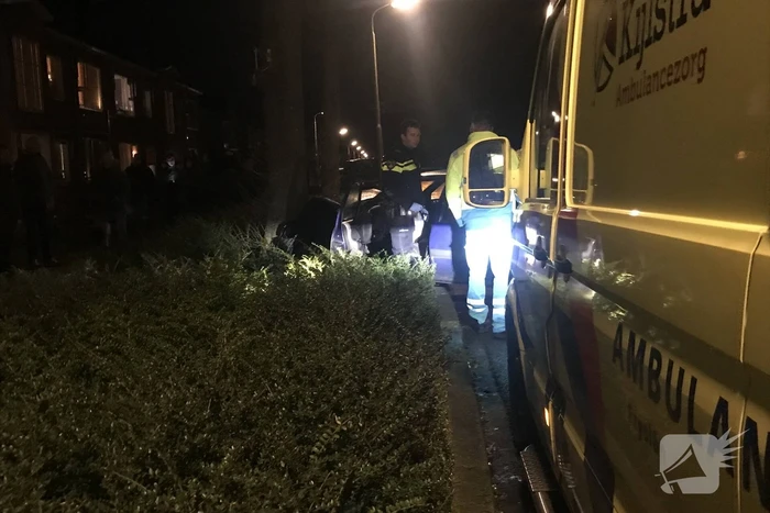Flinke schade na botsing tegen boom