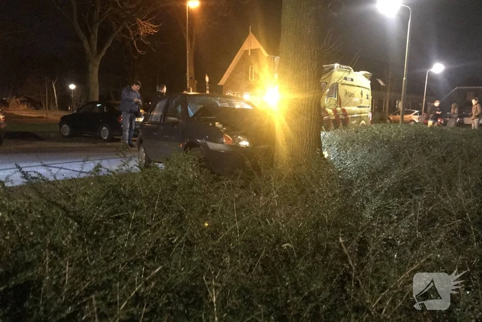 Flinke schade na botsing tegen boom