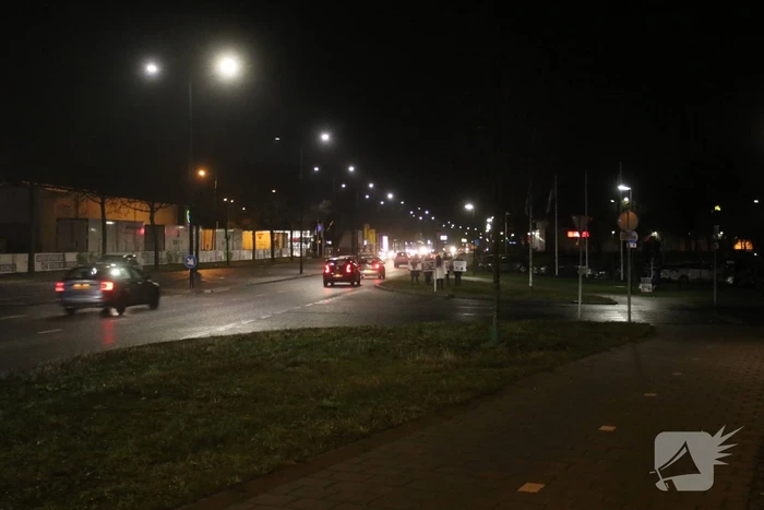 Kleine demonstratie bij Kalfsvleesverwerker Ekro