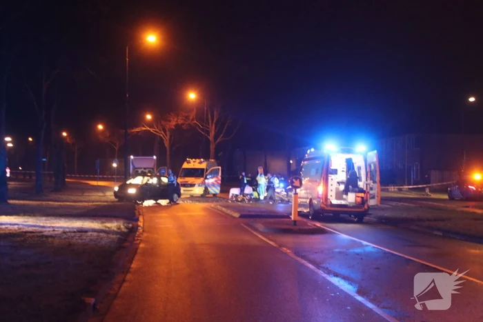 Zeer ernstige ongeval tussen auto en politiemotor