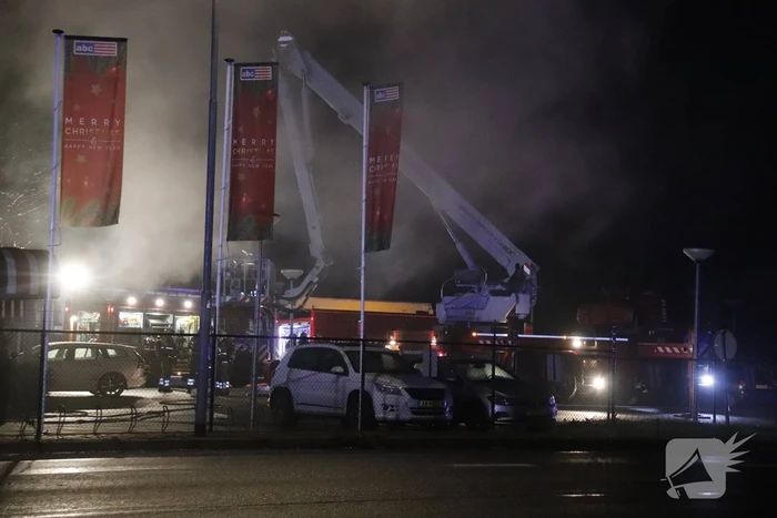 Uitslaande brand bij restaurant ABC