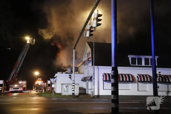 Uitslaande brand bij restaurant ABC