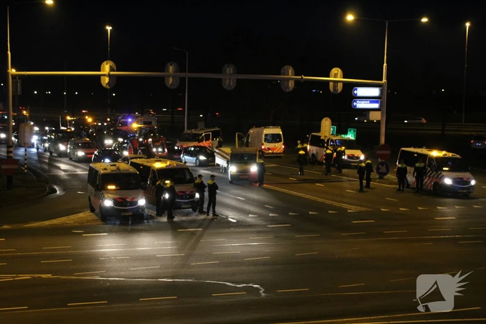 Boeren blokkeren A1 richting Hoevelaken