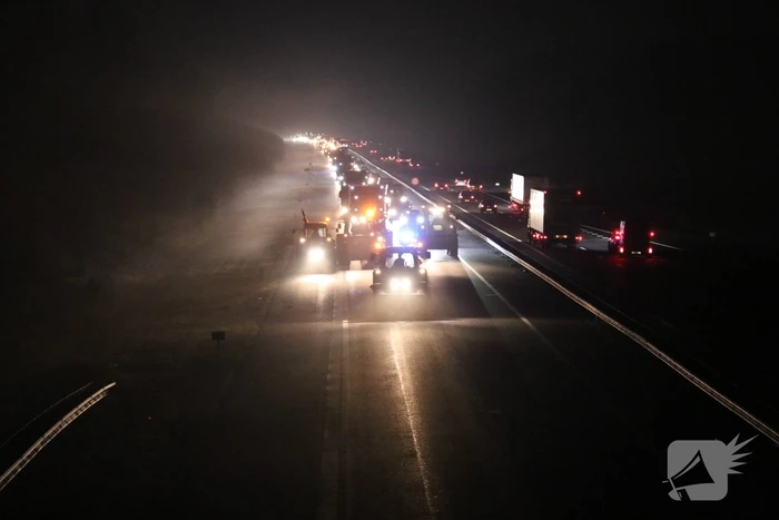 Tractoren zorgen voor files op snelweg