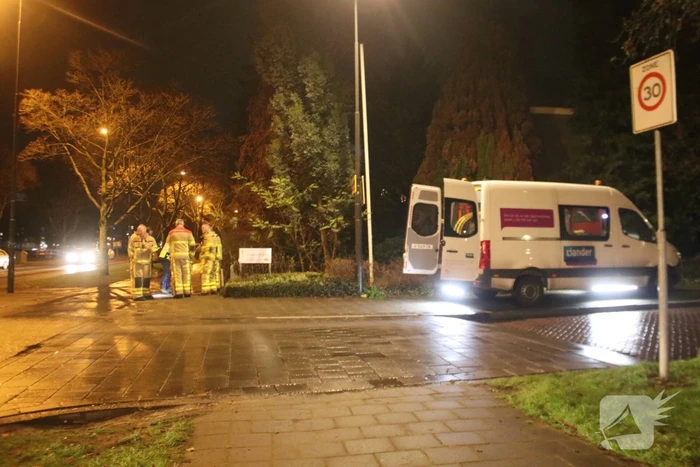 Brandweer verricht metingen gaslek
