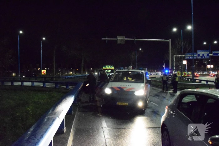 Enorme schade bij aanrijding twee auto's
