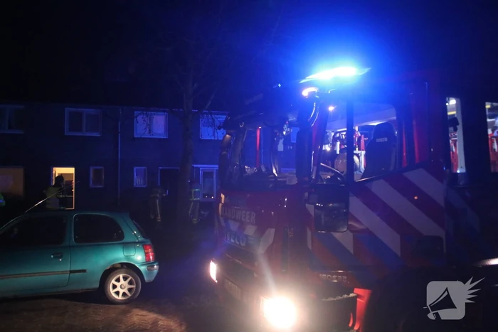 Veel rook bij brand in woning