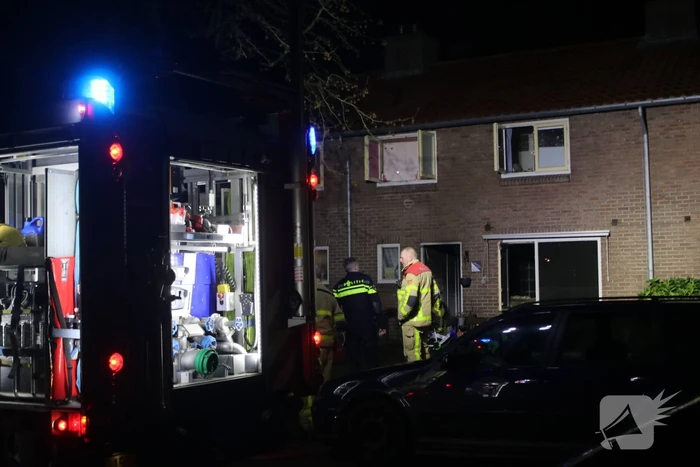 Veel rook bij brand in woning