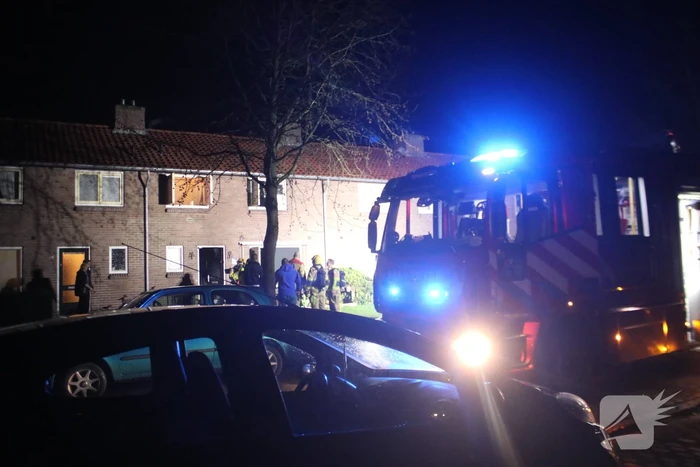 Veel rook bij brand in woning