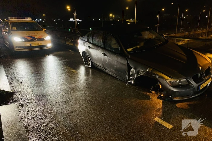 Personenauto zwaar beschadigd na ongeval