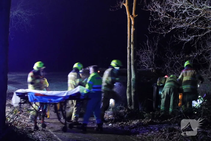 Zwaargewonde na eenzijdige botsing tegen boom