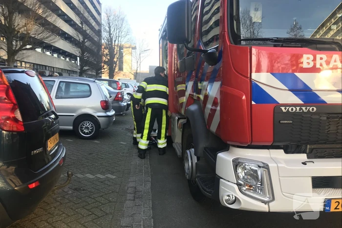 Waterleiding gesprongen in kelderbox