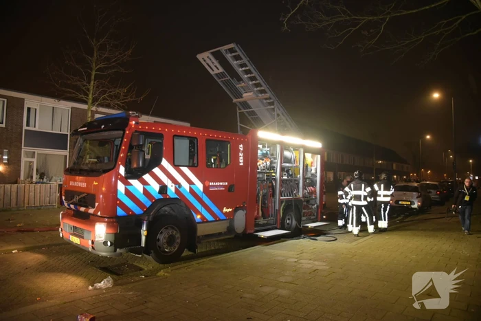 Slaapkamer woning verwoest door brand