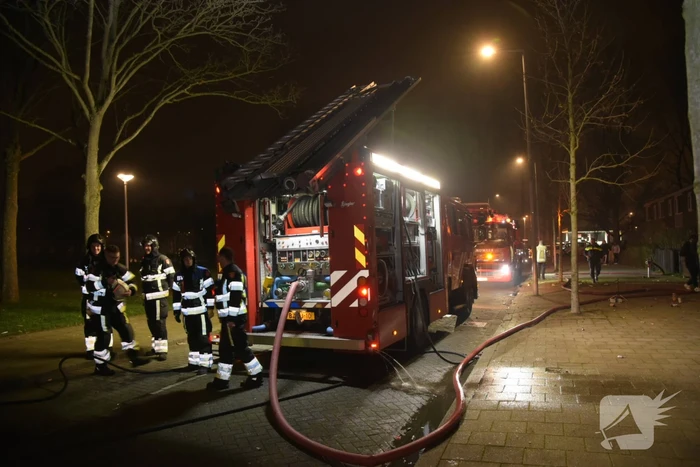 Slaapkamer woning verwoest door brand