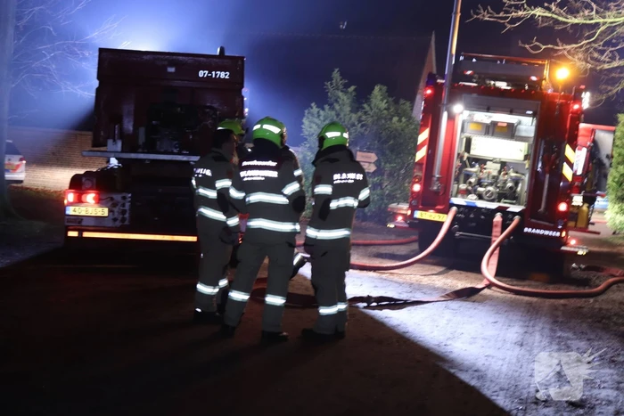 Flinke brand verwoest schuur