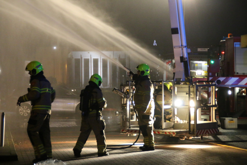 Grote brand bij Lidl