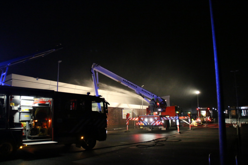 Grote brand bij Lidl